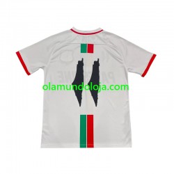 Camisola Club Deportivo Palestino Center Stripre Homem Equipamento Segundo 2024-2025 Manga Curta